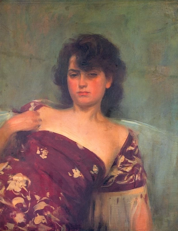 Ramon Casas - Júlia in marrone